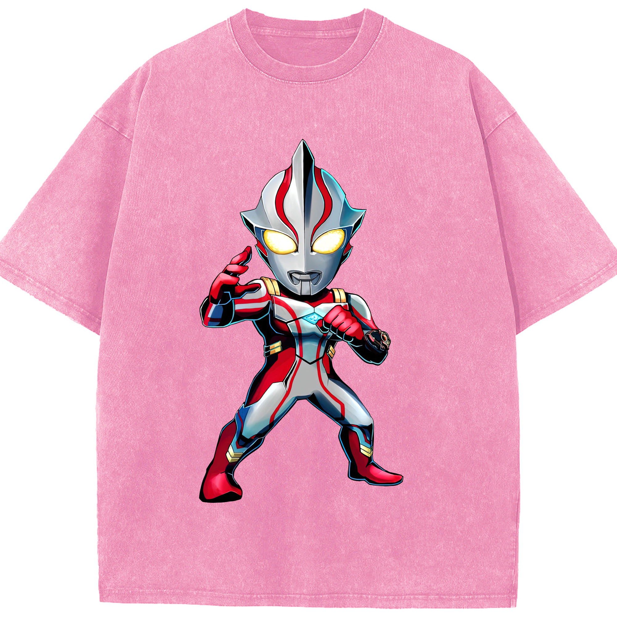 （画像用） ウルトラマン Ultraman 綿100% ヴィンテージ風 半袖Tシャツ（フロントプリント）